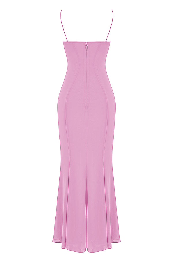 Maxi dress with corset