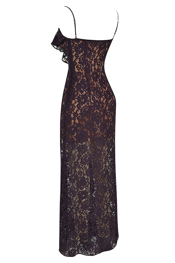 Nightshade lace maxi dress