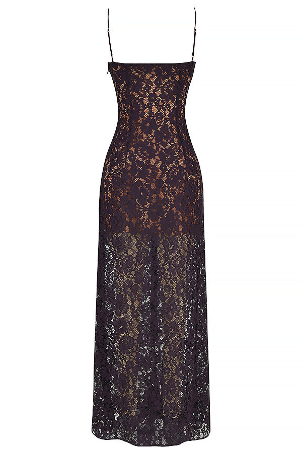 Nightshade lace maxi dress