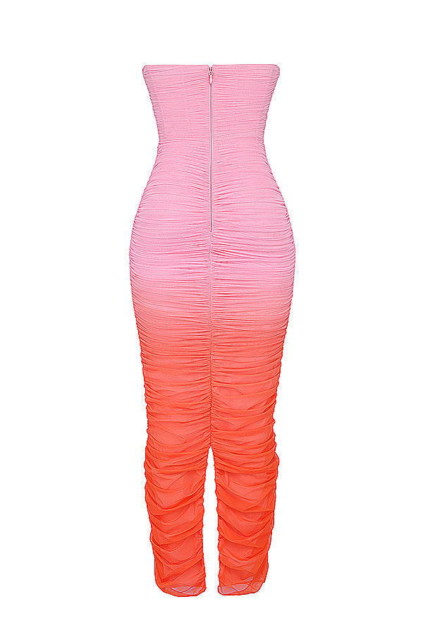 Maxi dress with ruffles