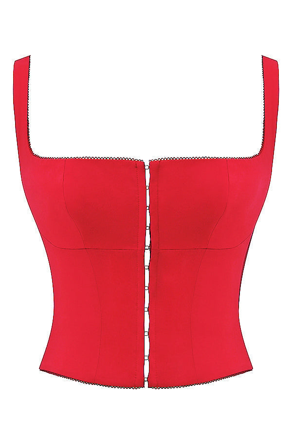 Cherry red corset