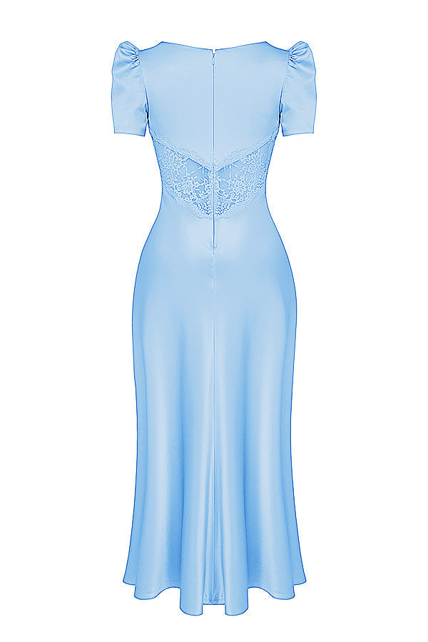 Pure silk and lace dress