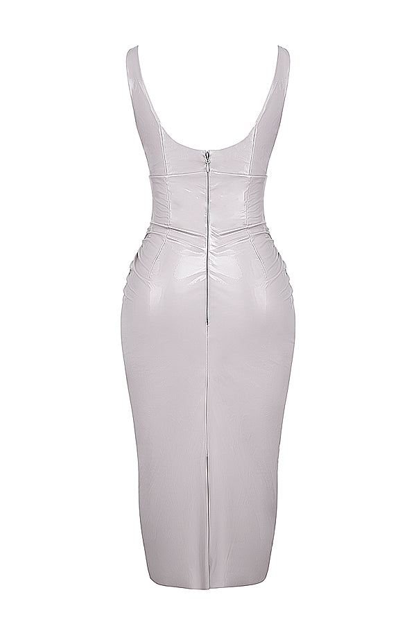 Vinyl midi dress from violet ice
