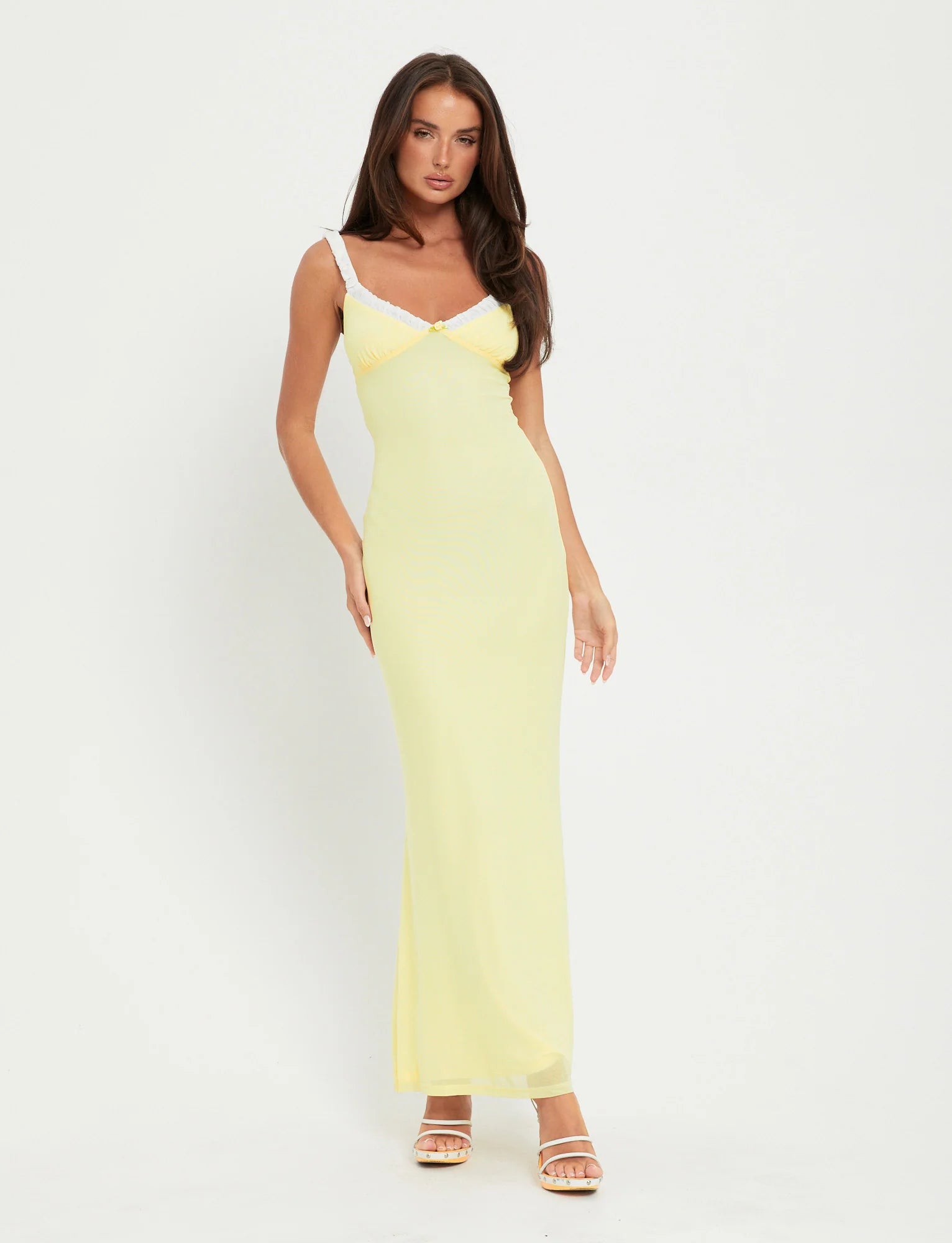 Bodycon V-Neck Maxi Dress