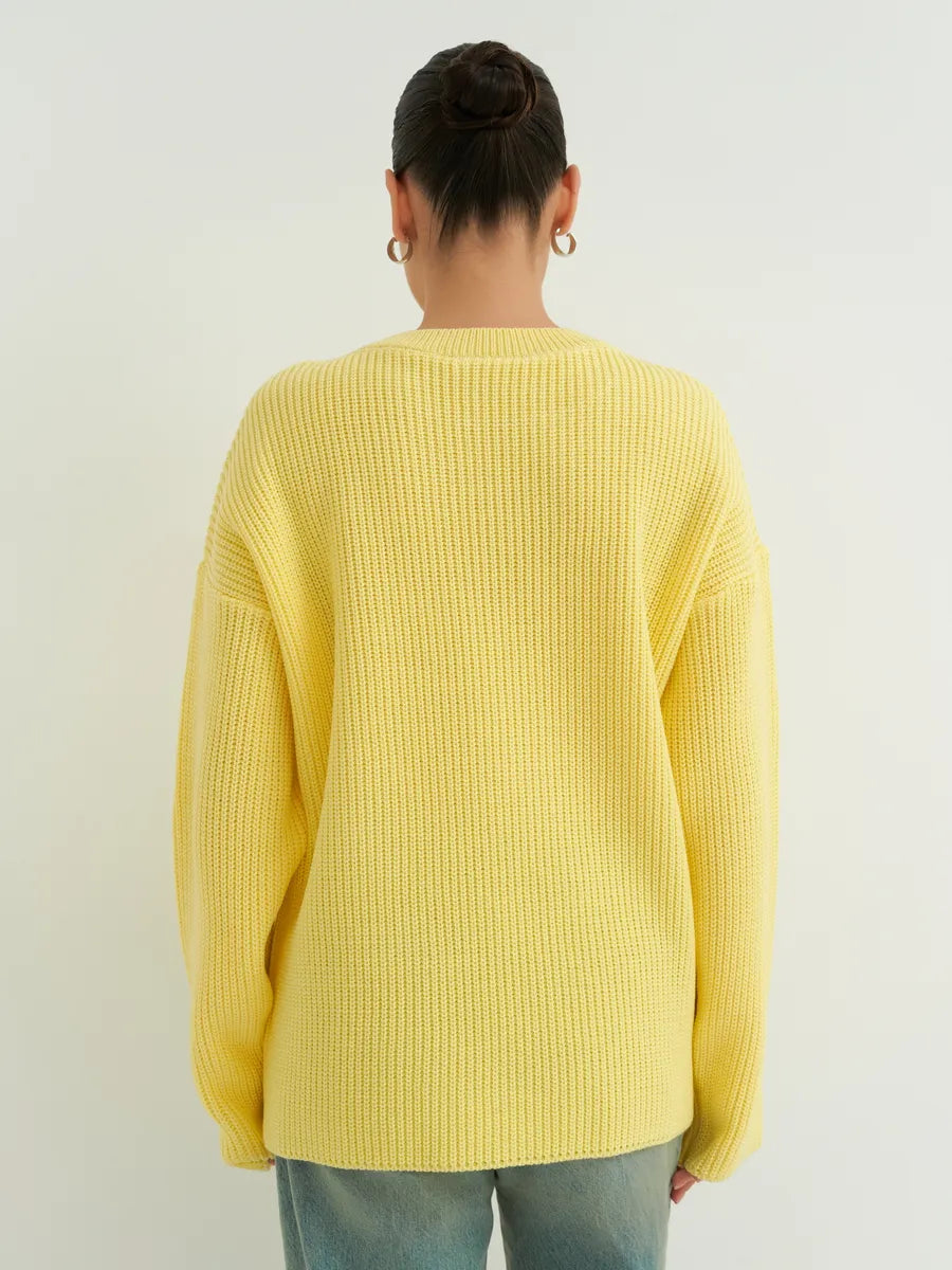 Loose Knitted Striped Sweater