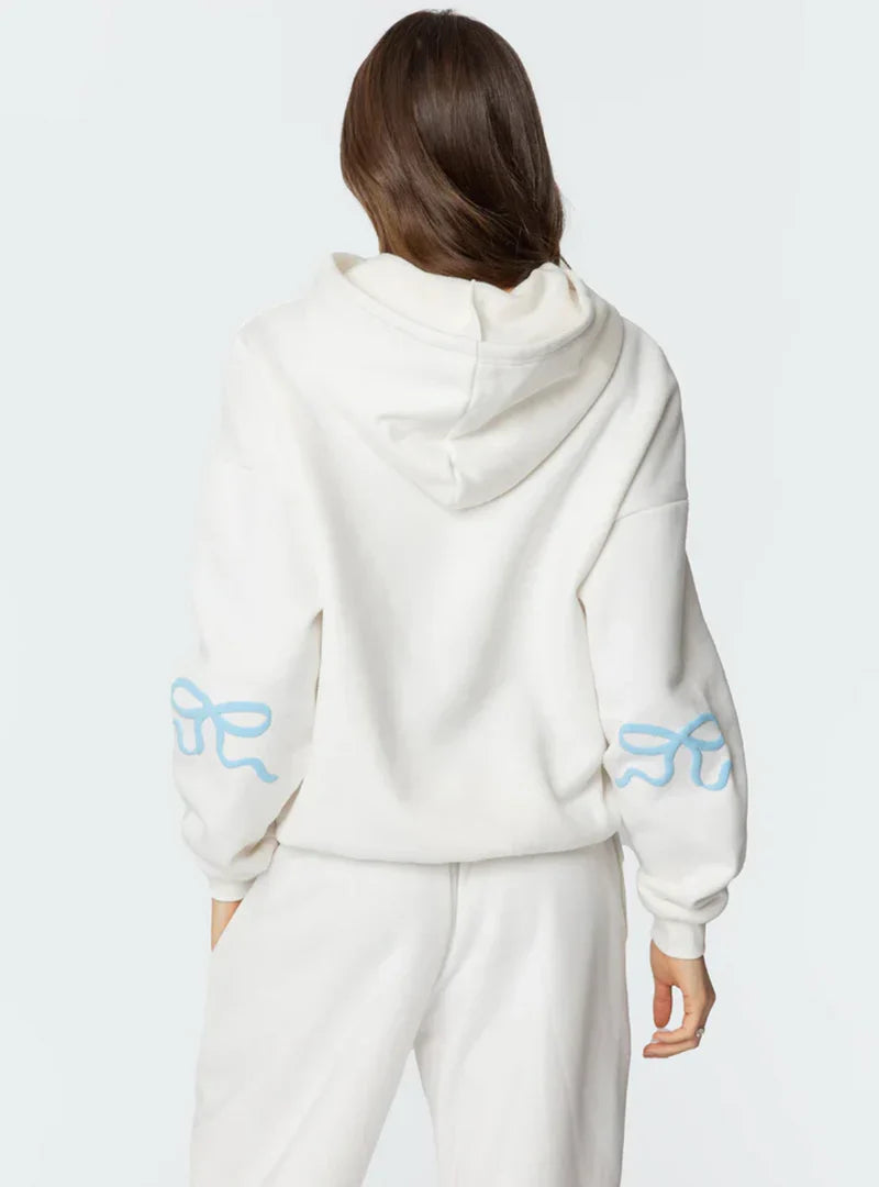Cozy Tracksuit With Imprinted Bows