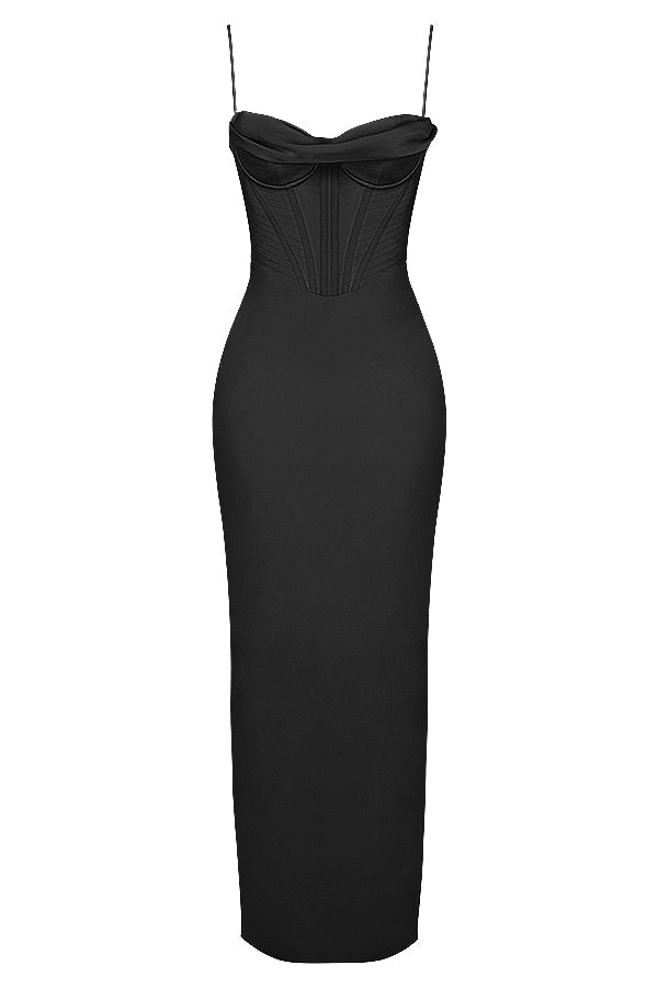 Elegant corset maxi dress