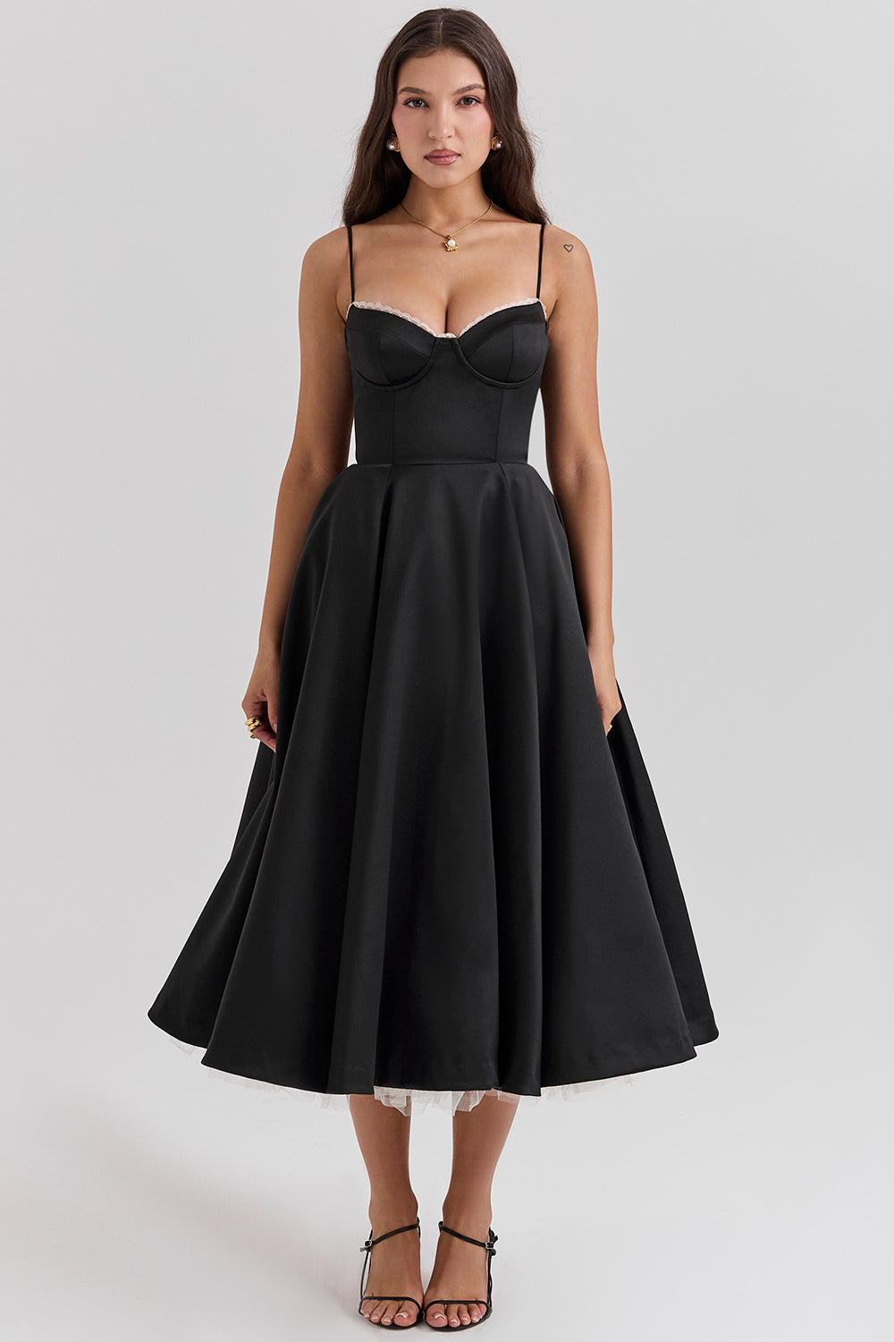 Tulle midi dress
