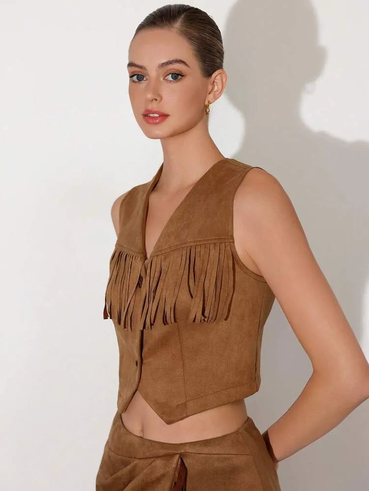 Western Cowgirl Style Top and Skirt