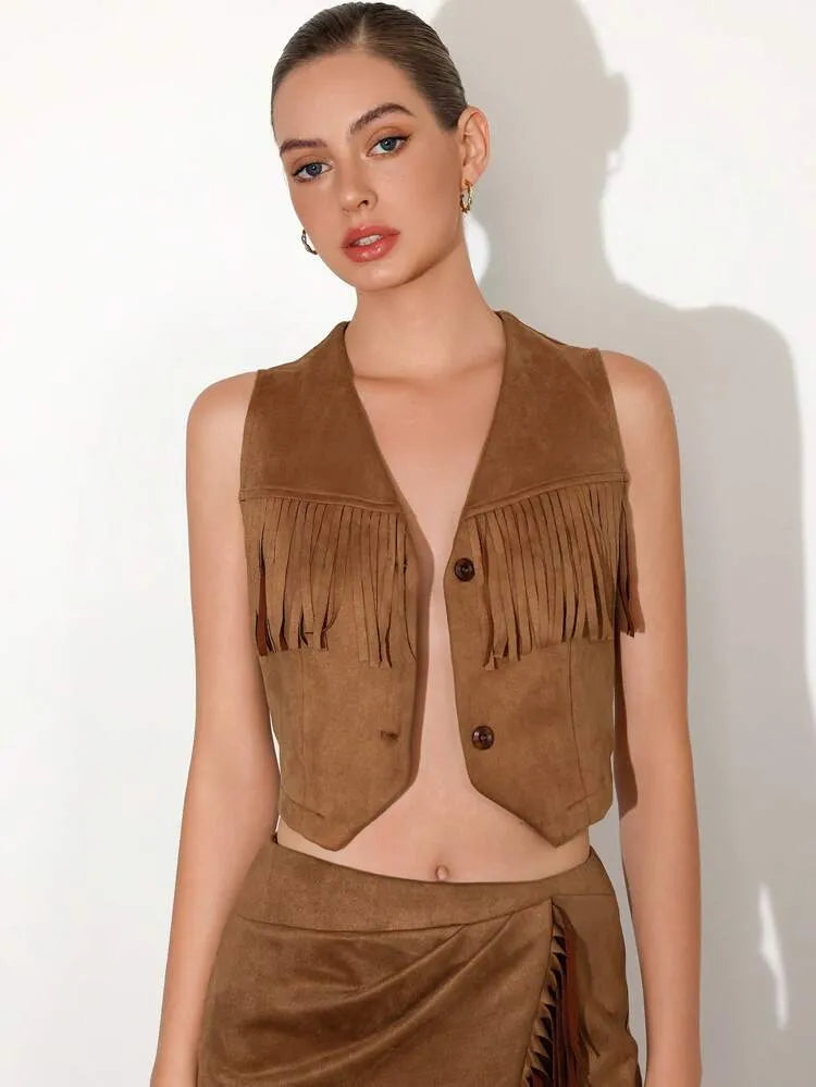 Western Cowgirl Style Top and Skirt