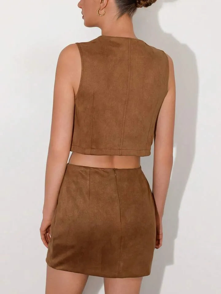 Western Cowgirl Style Top and Skirt