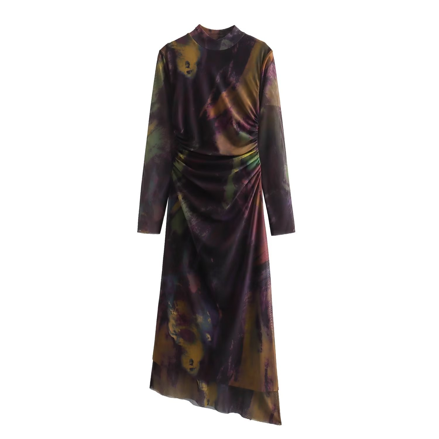 Long dress with graffiti print