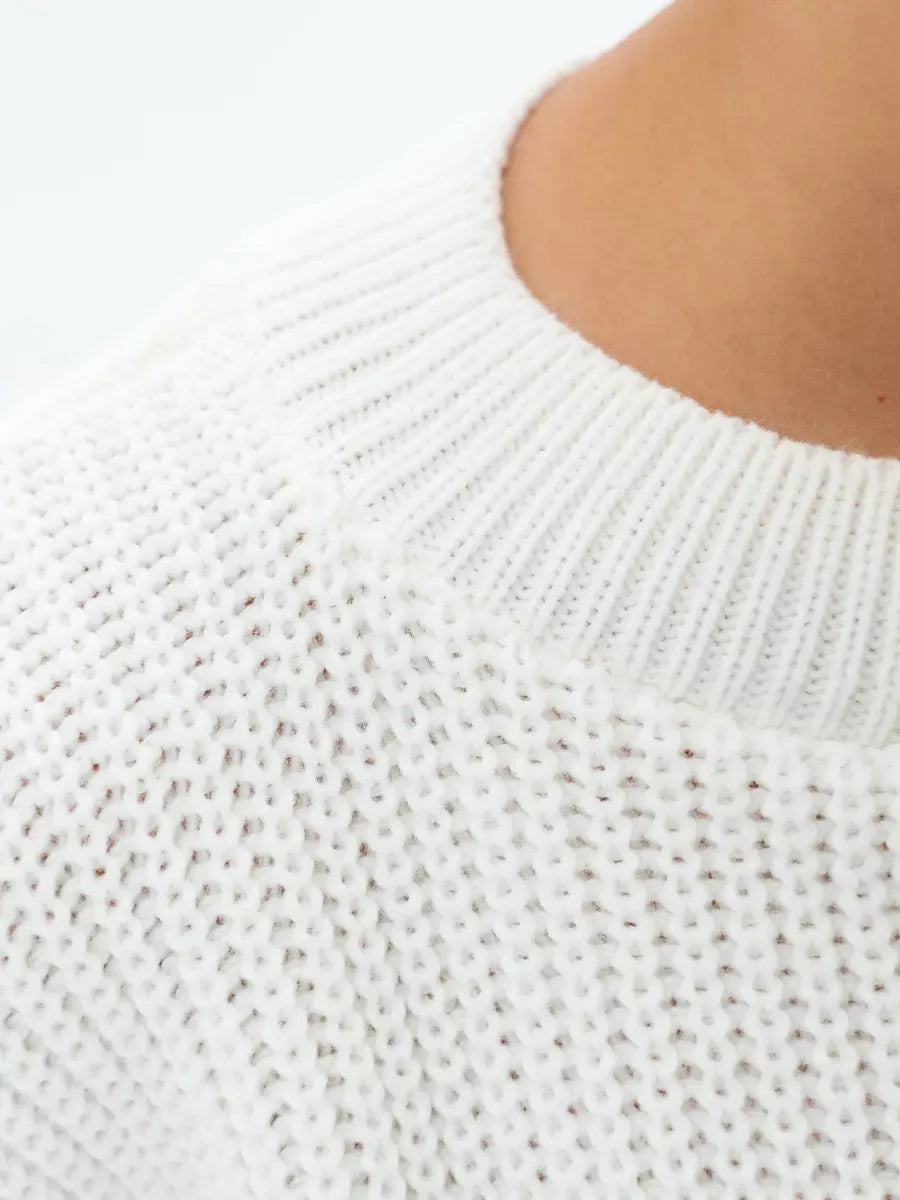 Loose Knitted Striped Sweater