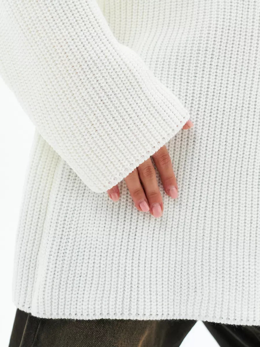 Loose Knitted Striped Sweater