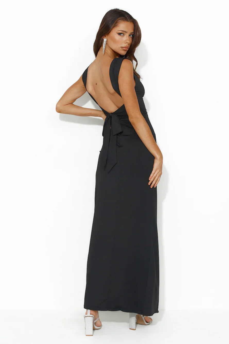 Slim Sleeveless Slit Maxi Dress