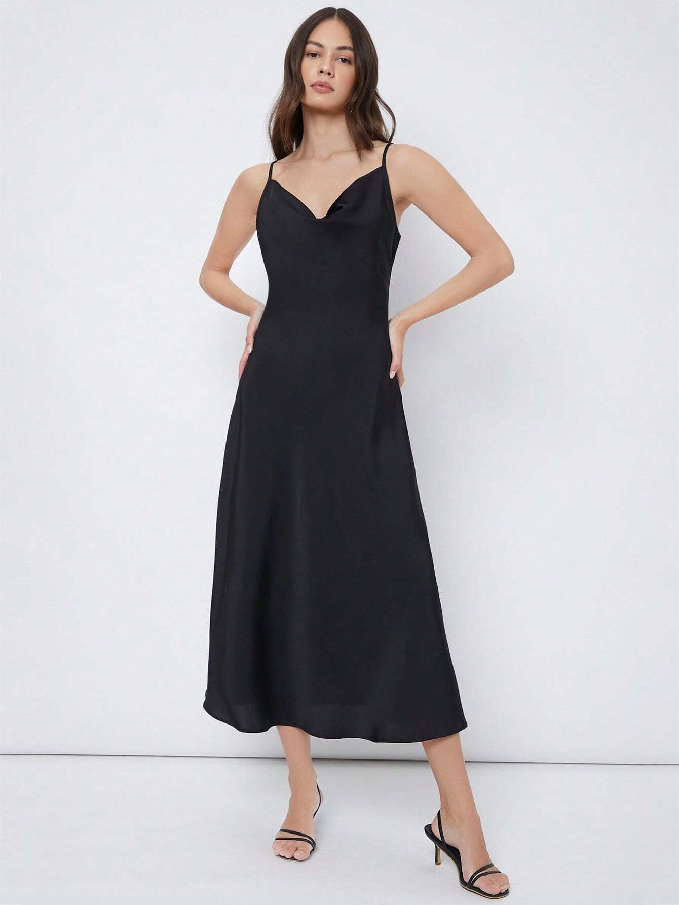 Satin maxi dress
