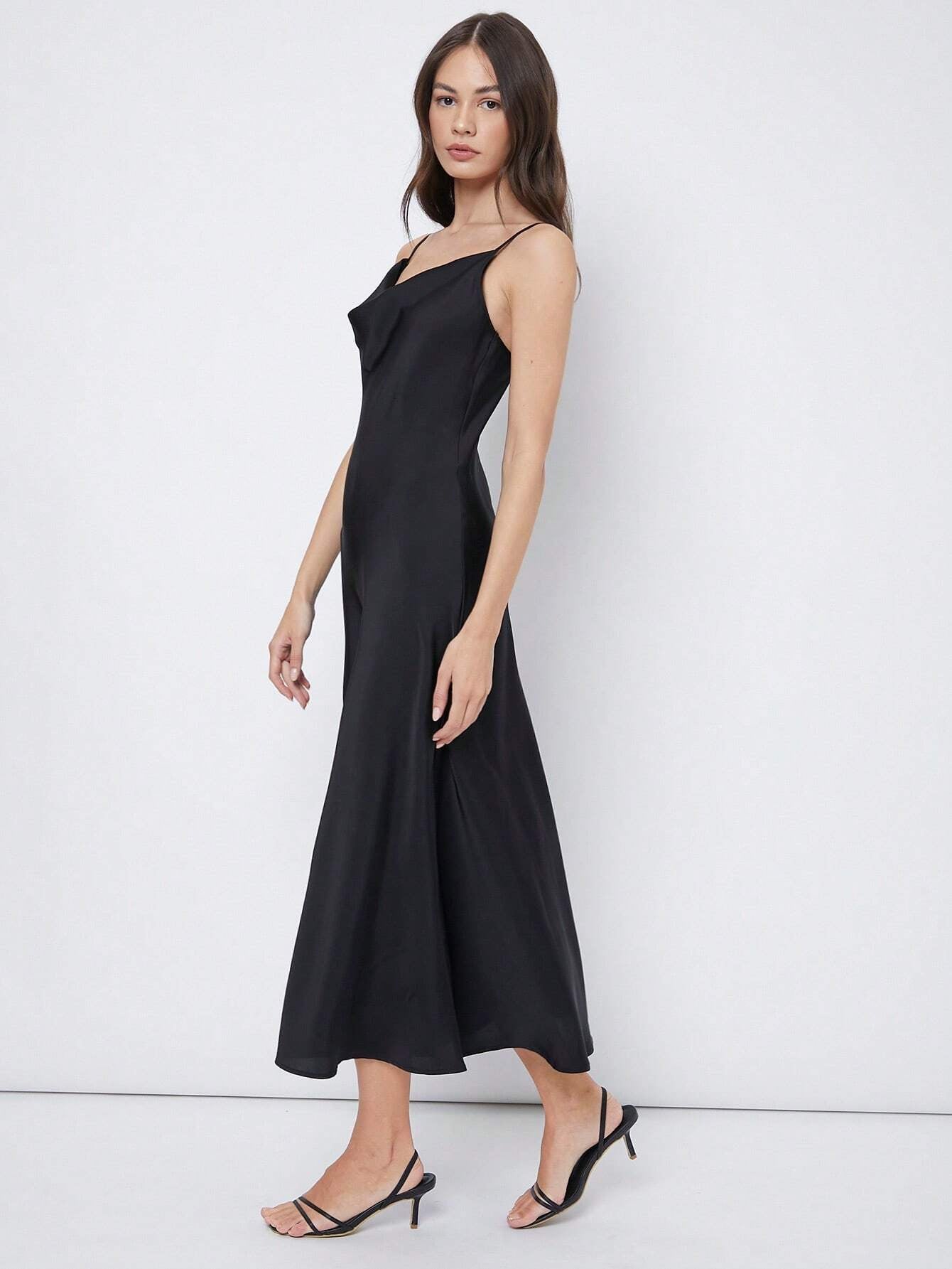 Satin maxi dress