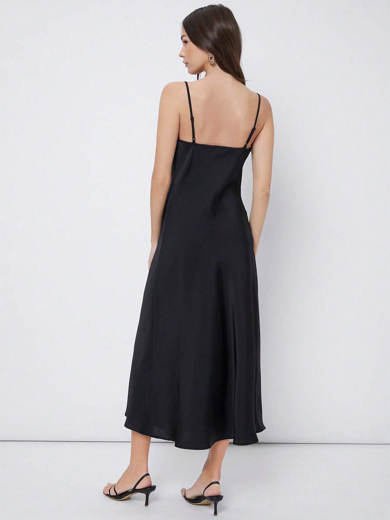 Satin maxi dress