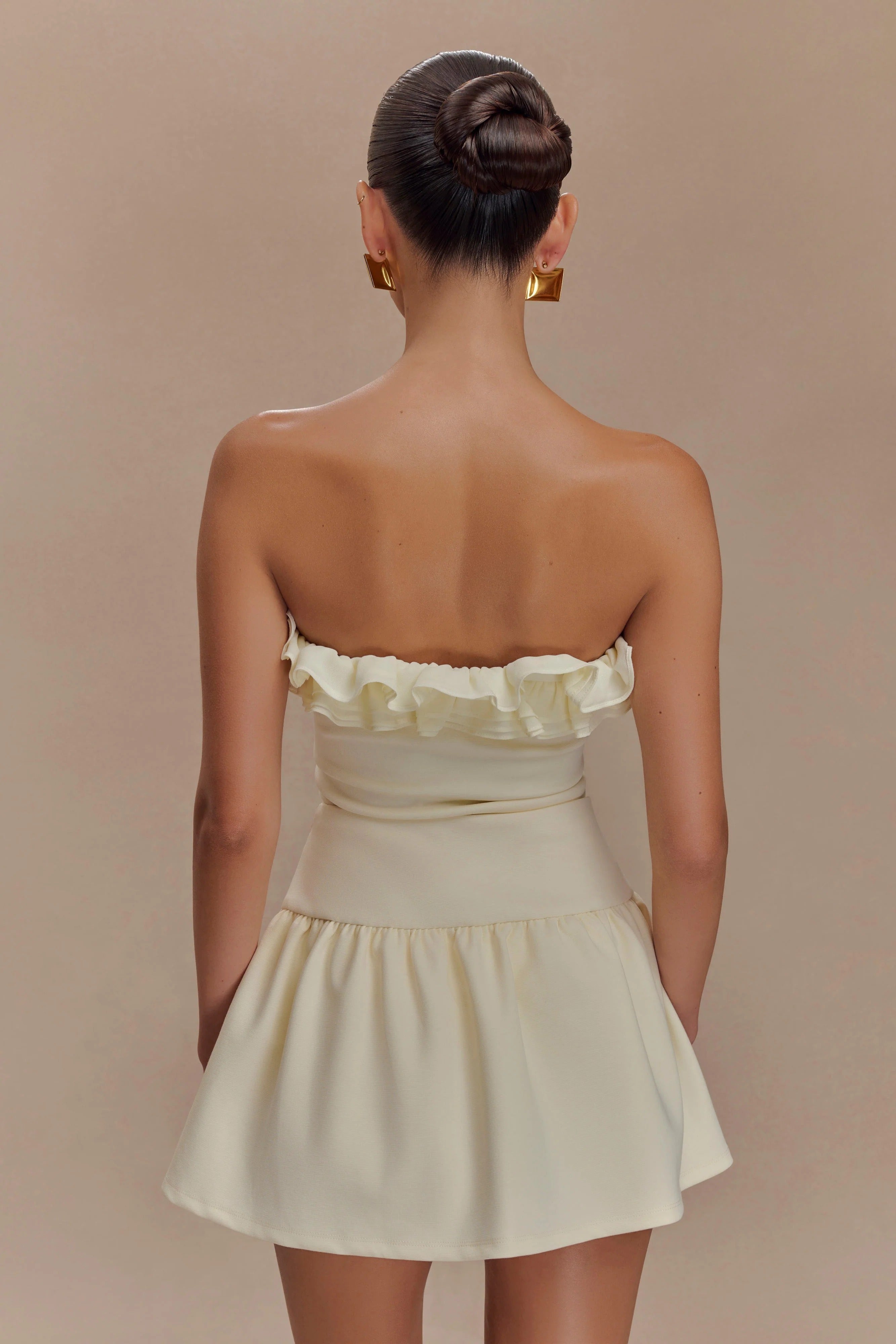 Ruffle Off Shoulder Mini Dress