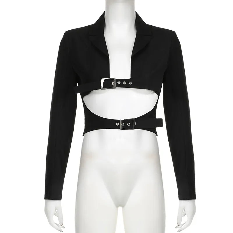Lapel Midriff baring top