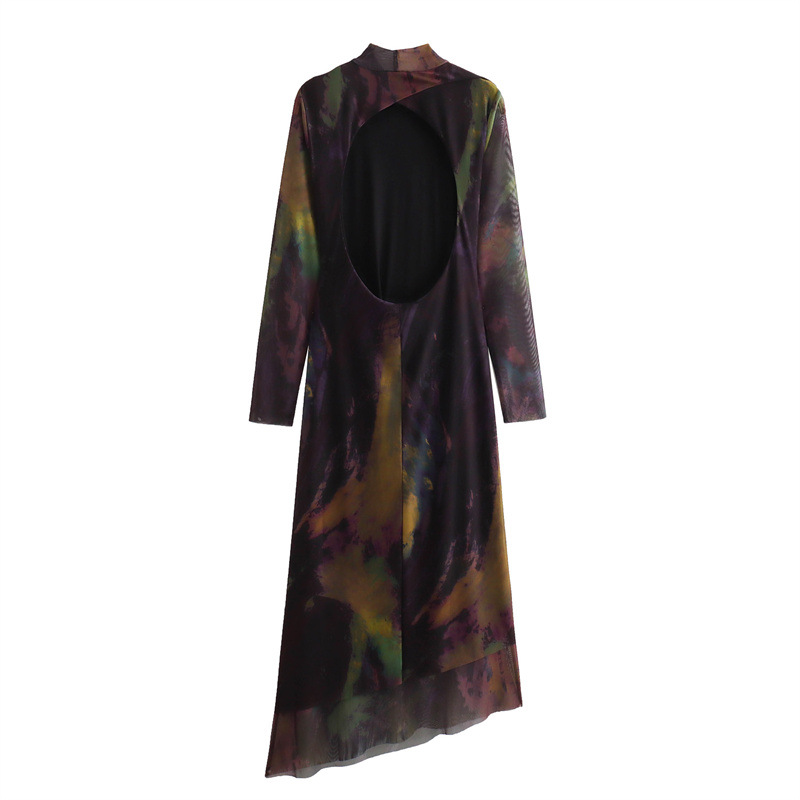 Long dress with graffiti print