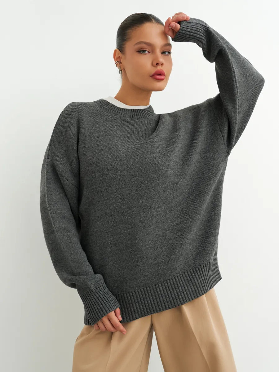 Loose Knitted Striped Sweater