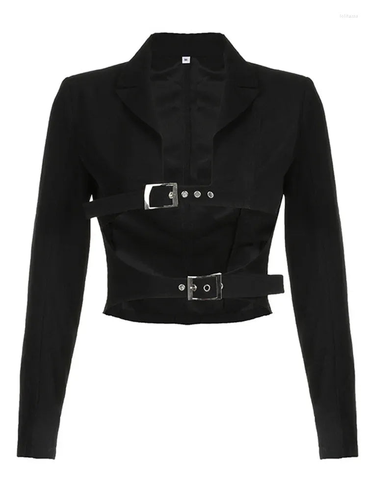 Lapel Midriff baring top