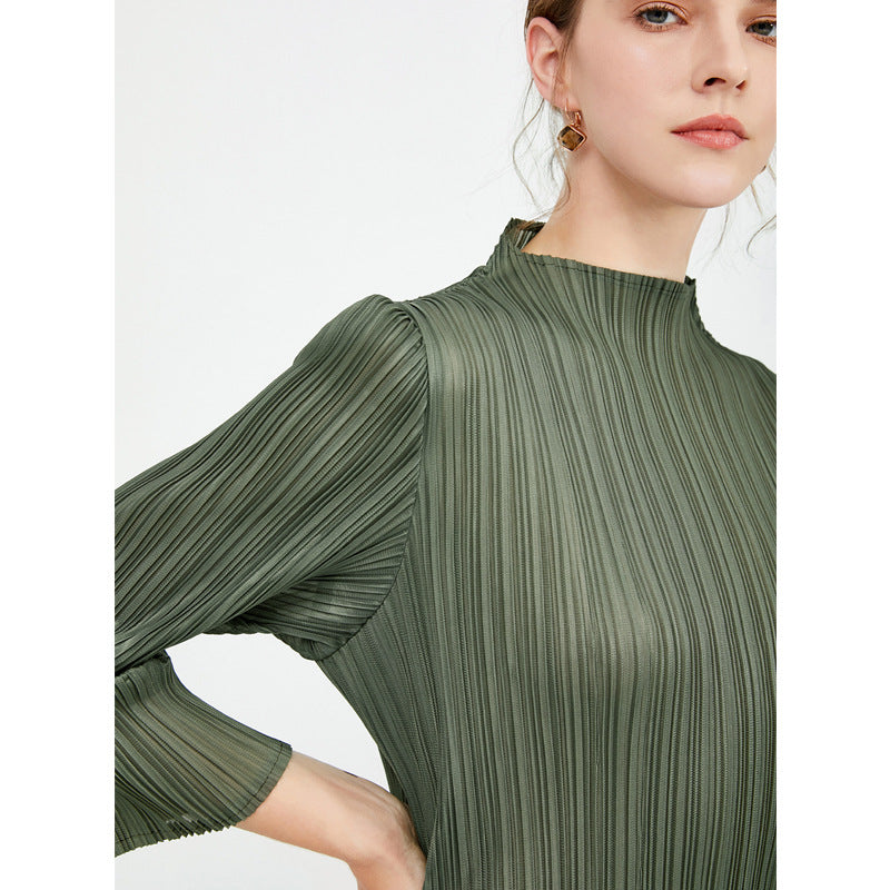 Ruched Maxi Dress In Green