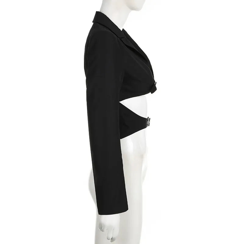 Lapel Midriff baring top
