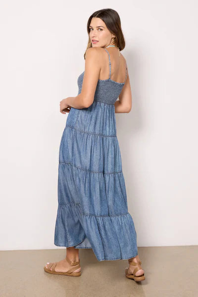 Washedchambray Maxi Dress