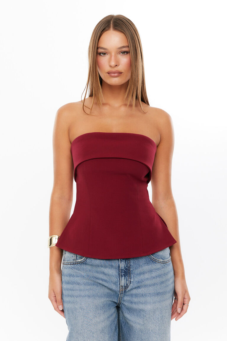 Side Split Tube Top