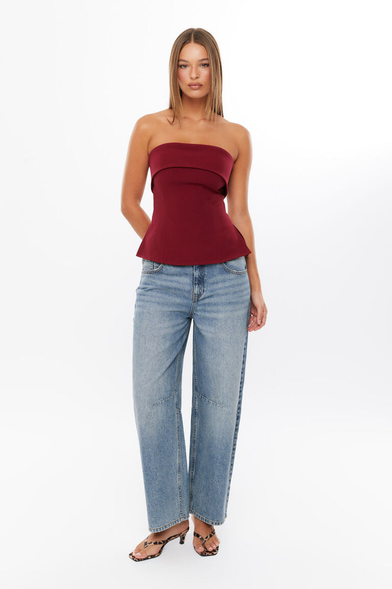 Side Split Tube Top