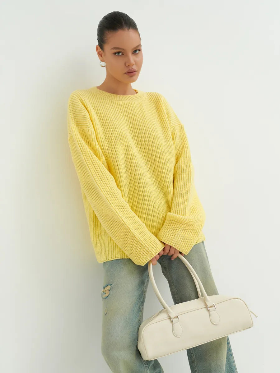 Loose Knitted Striped Sweater