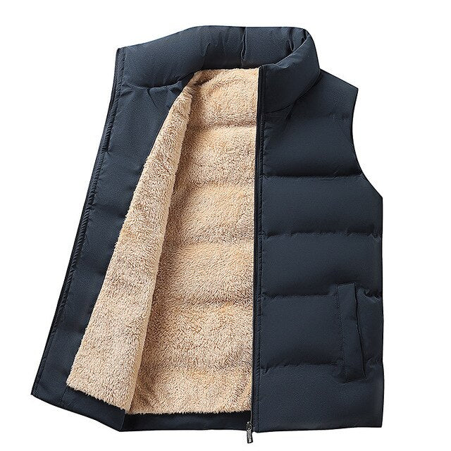 Down jacket made of cotton with lambswool filling