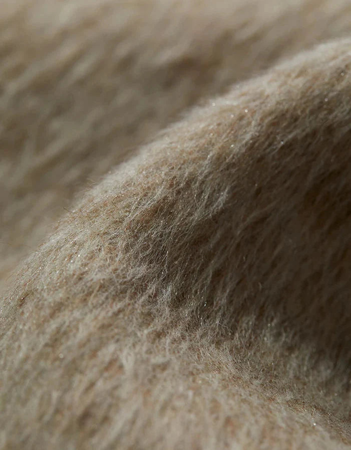 Short Camel Woolen Coat