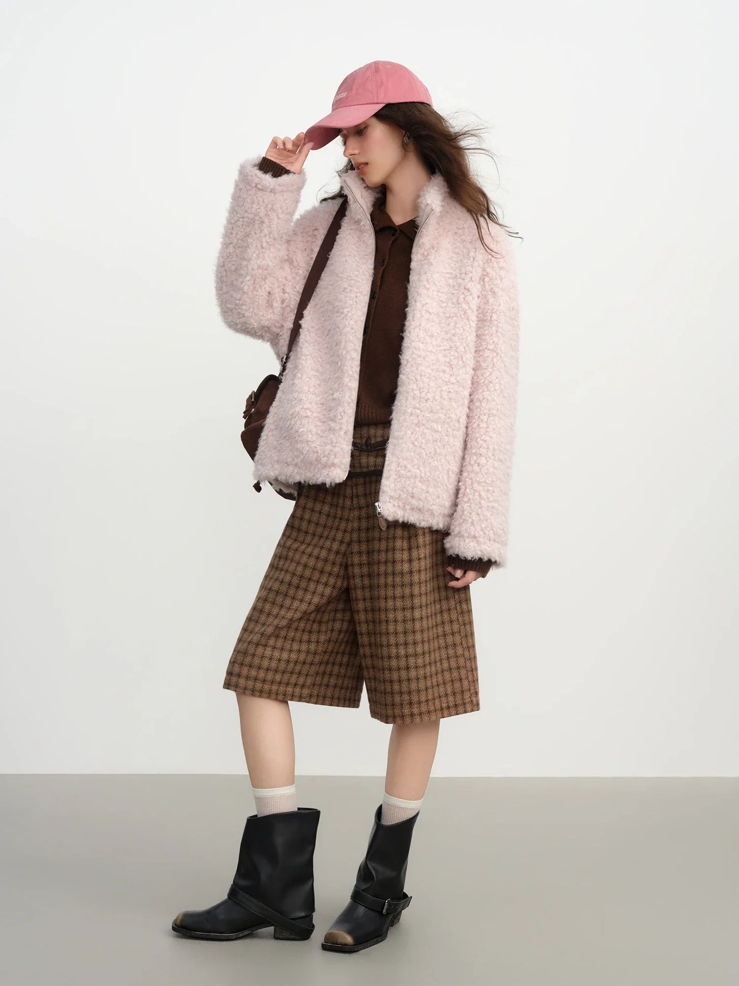 Short Light Fur Jacket