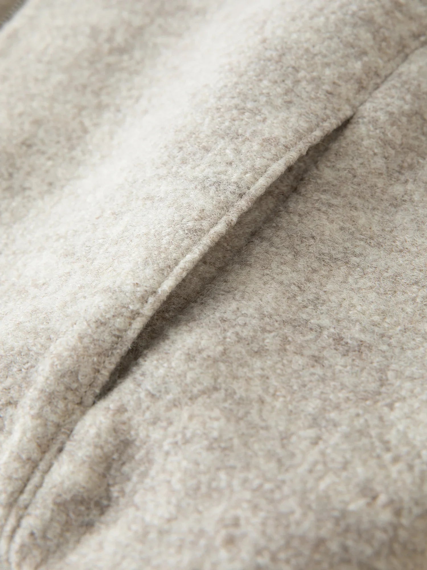 Wool-Blend Jacket With Fur Collar