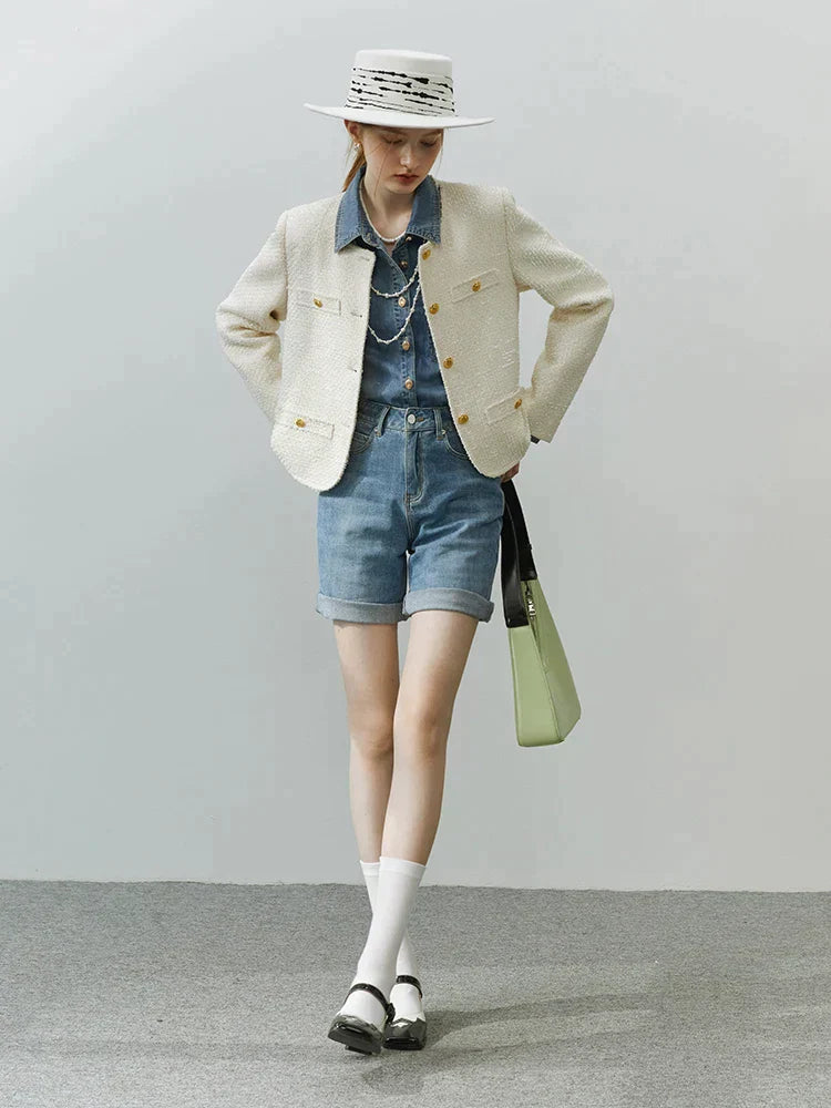 Luxury blazer and skirt set