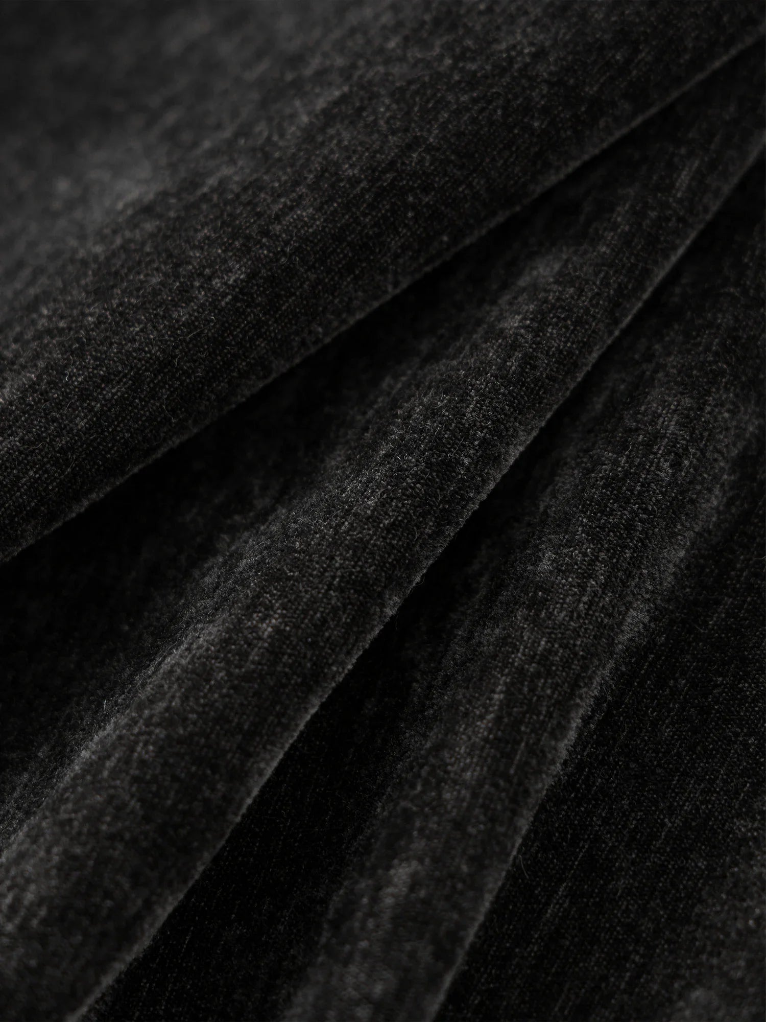 Chenille Fabric Black Pants