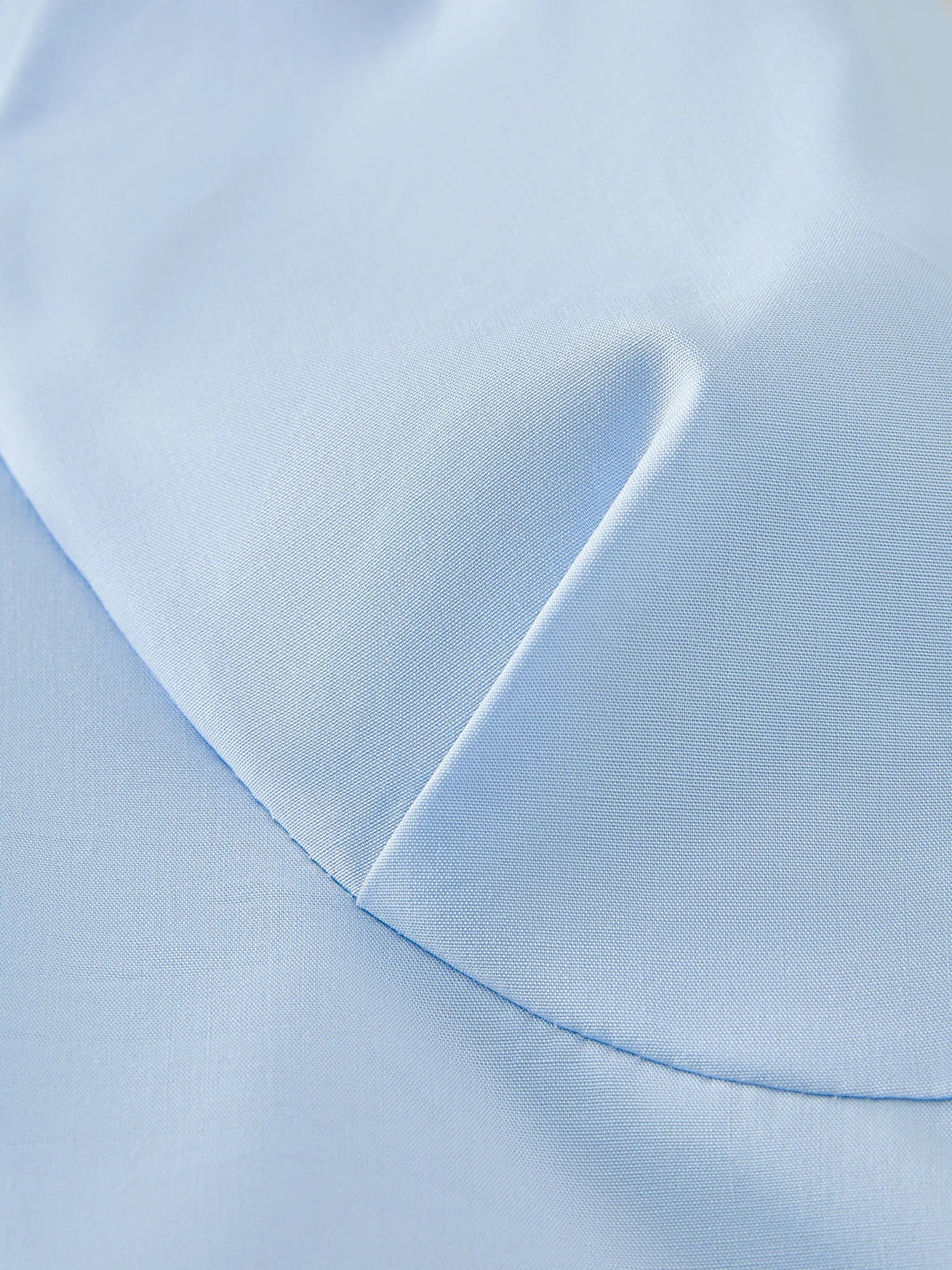 Stripe texture Blue Short-Sleeved Shirt