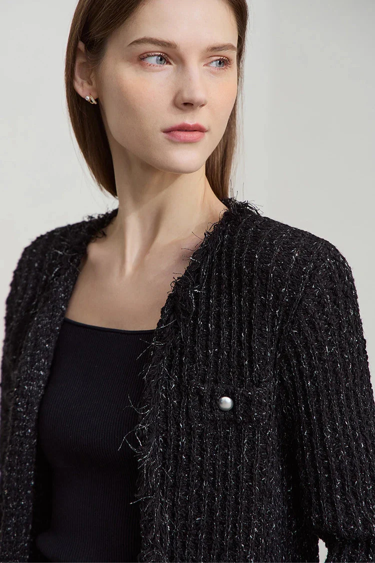 Minimalist Tassel Cardigan
