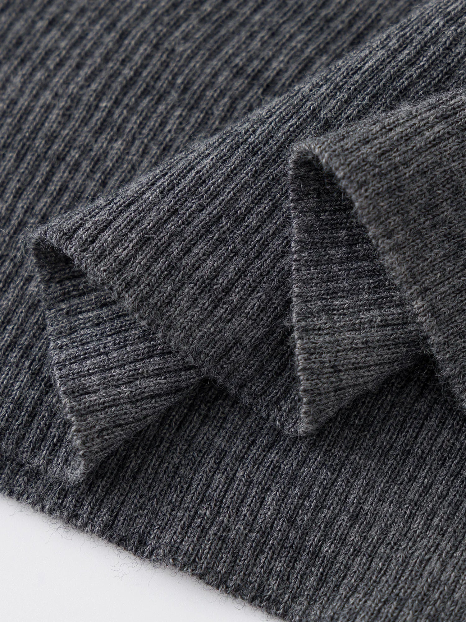 Asymmetric Knit Wool Sweater