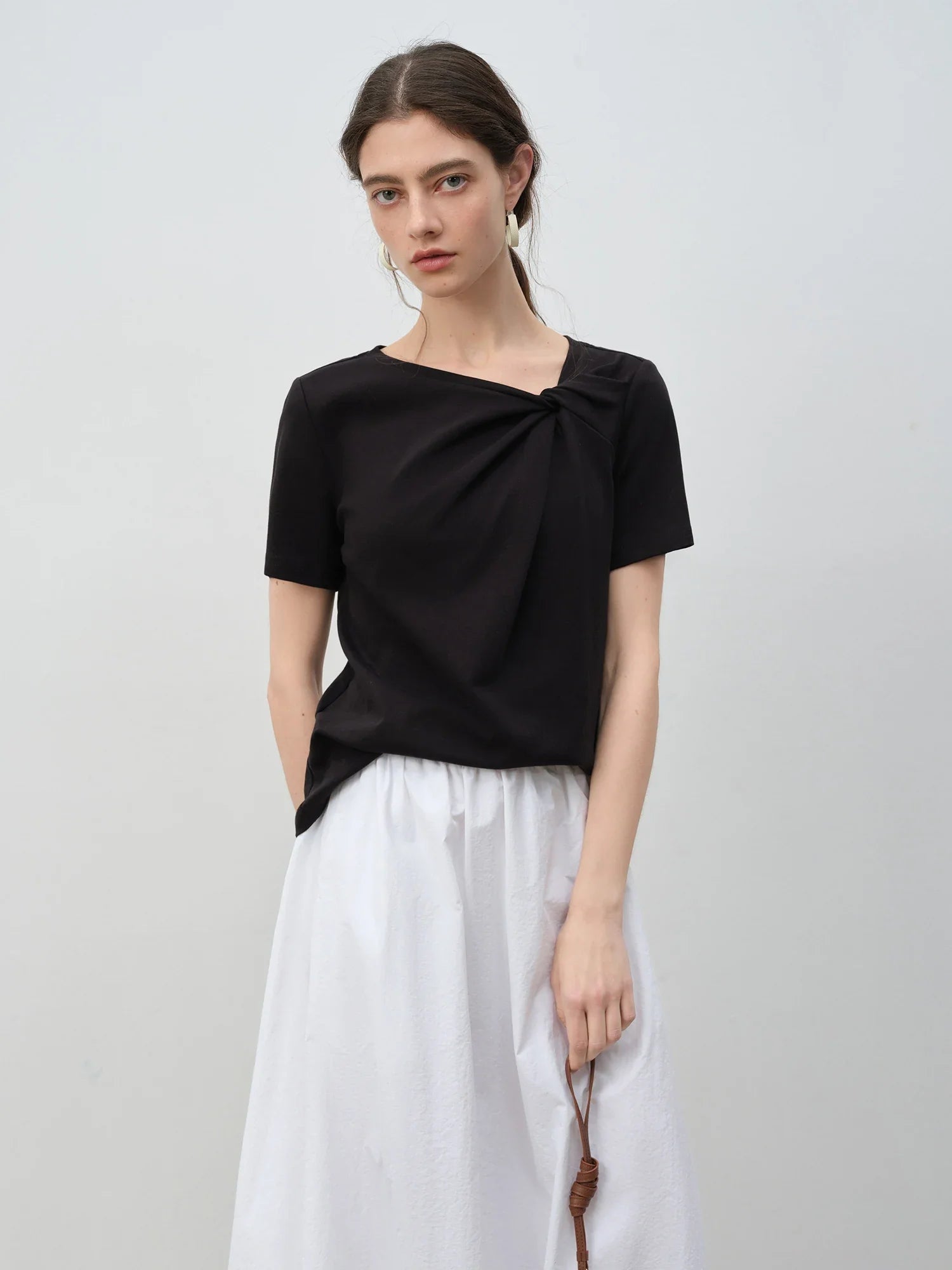 Short Sleeve Twisted T-Shirt