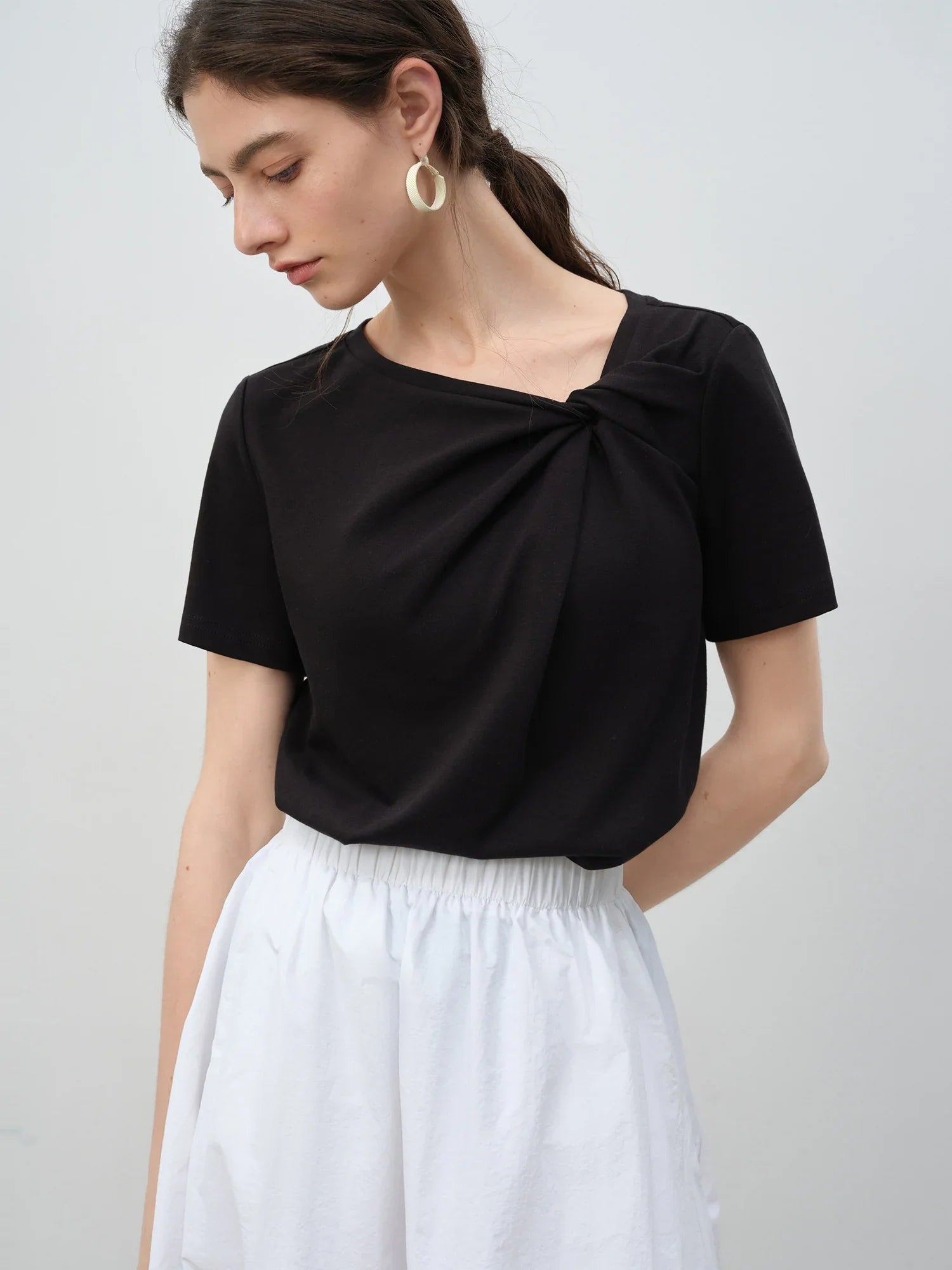 Short Sleeve Twisted T-Shirt