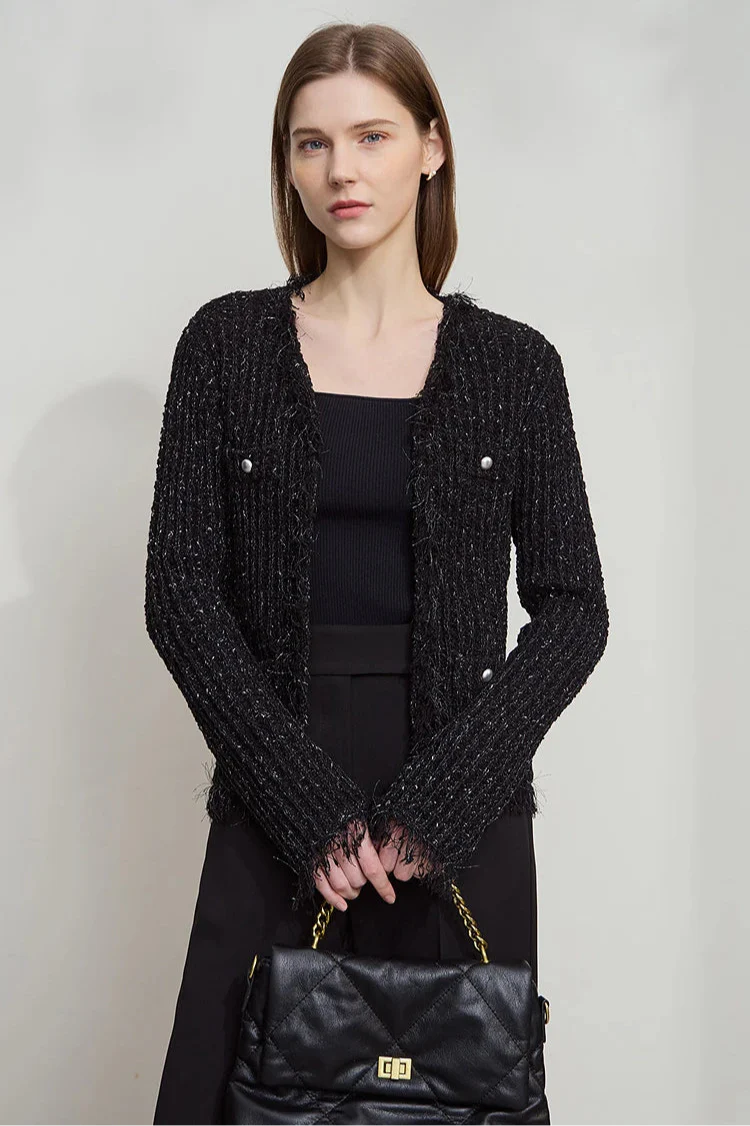 Minimalist Tassel Cardigan