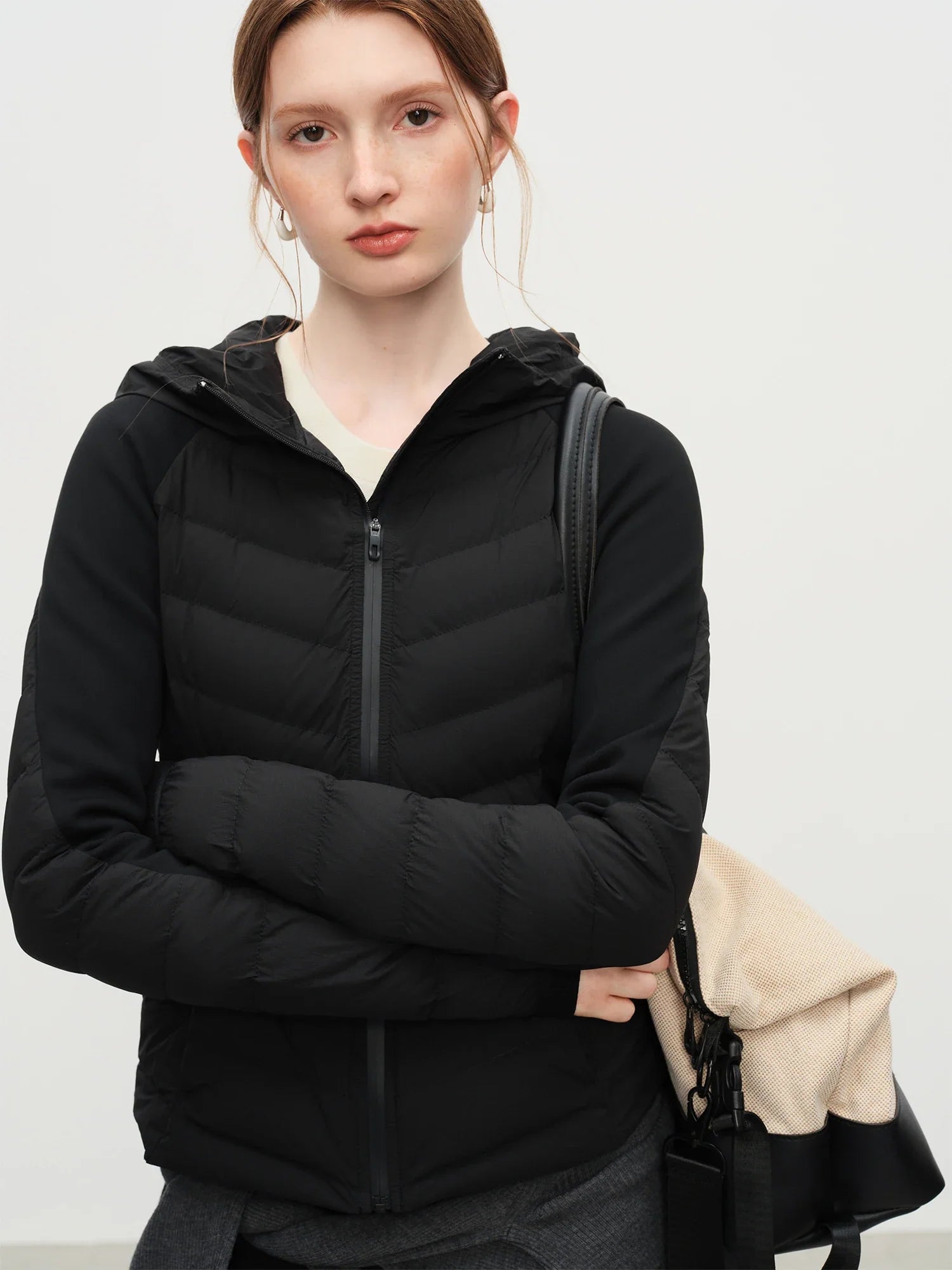Lightweight Hooded Black Jacket