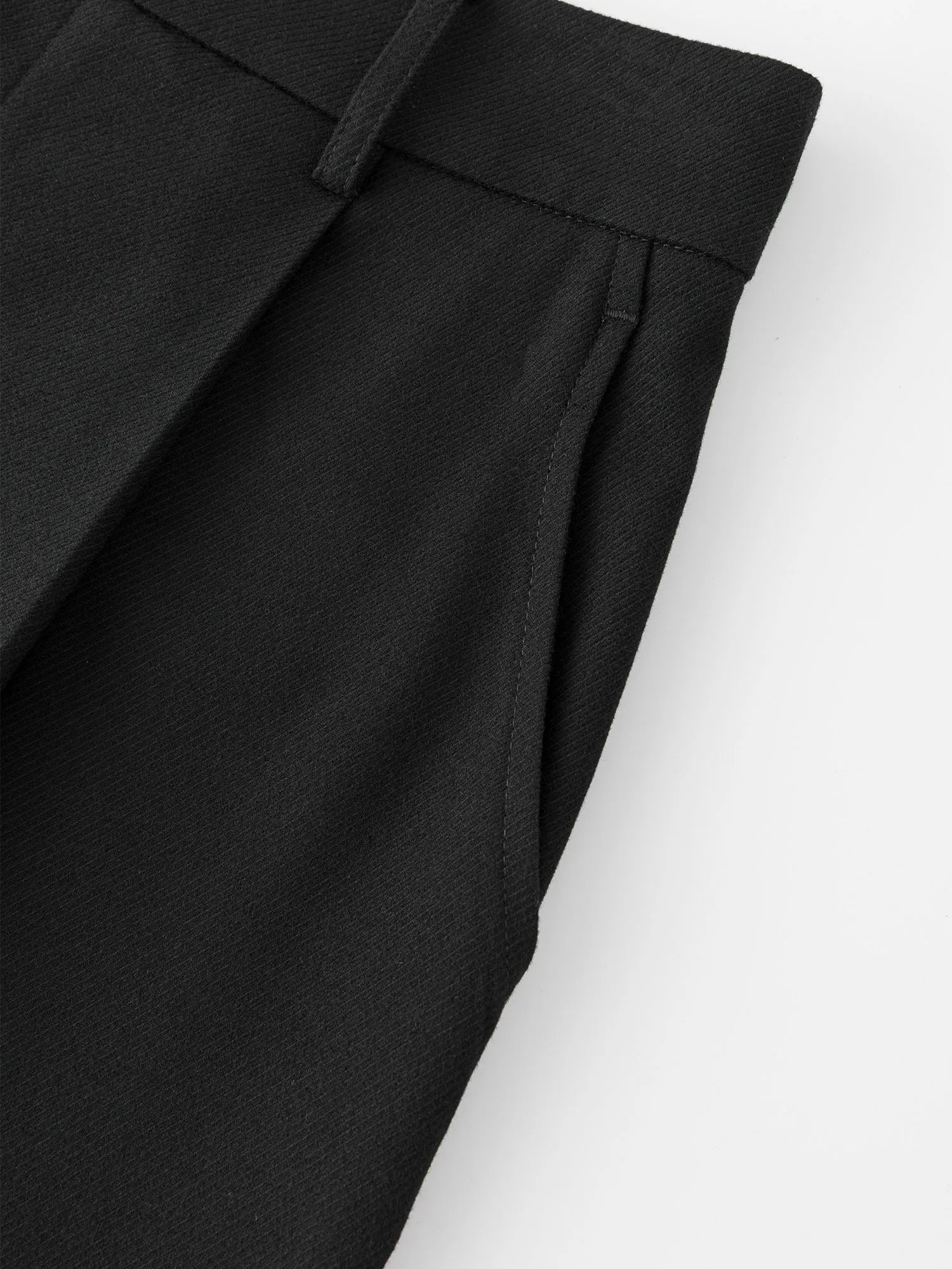 Classic High-Waisted Straight Leg Pants