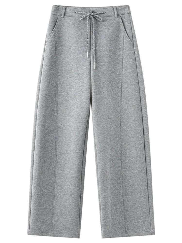Lightweight Loose Gray Sport Suit