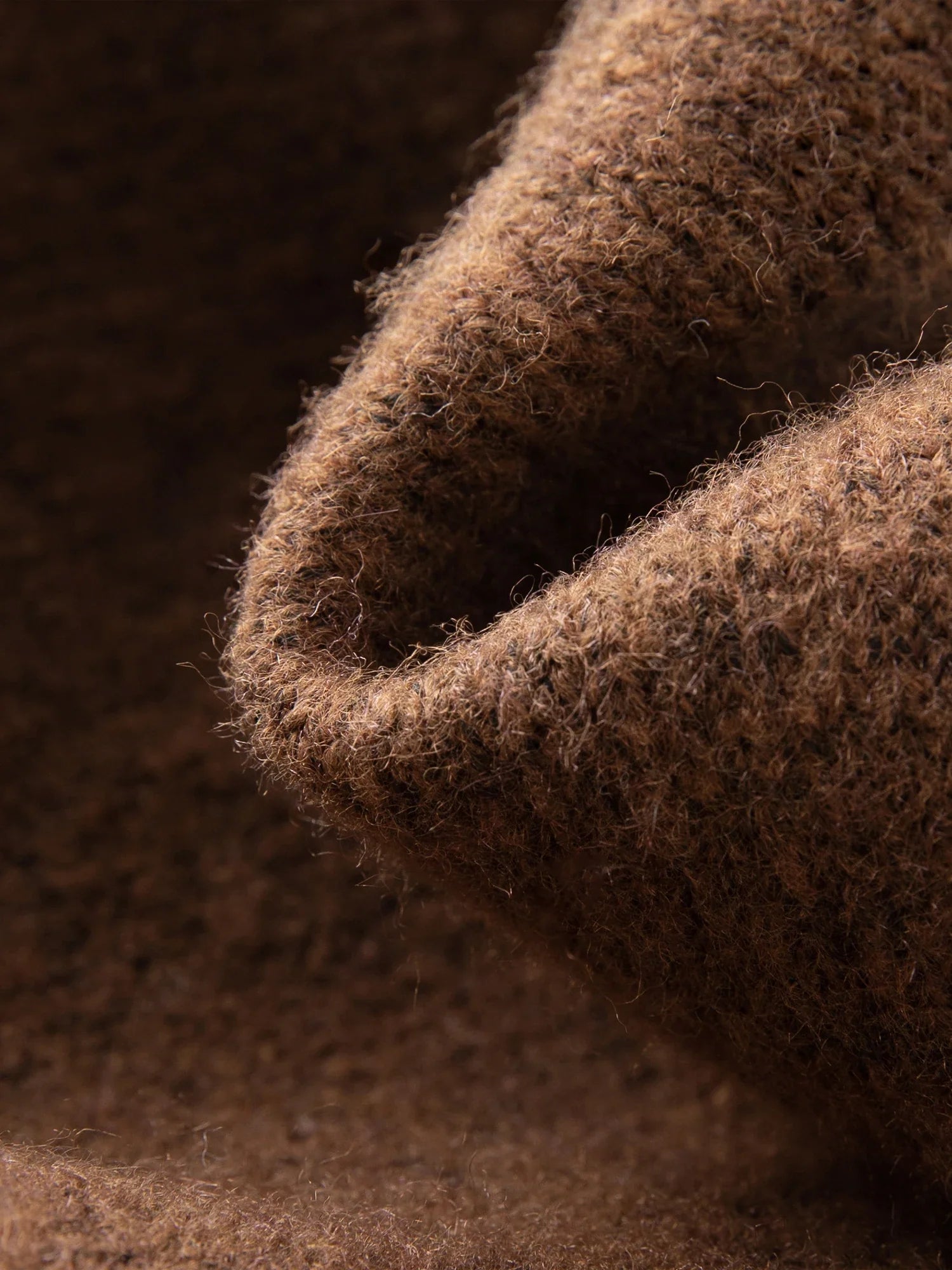 Blend Knit Cardigan With Wool Buttons