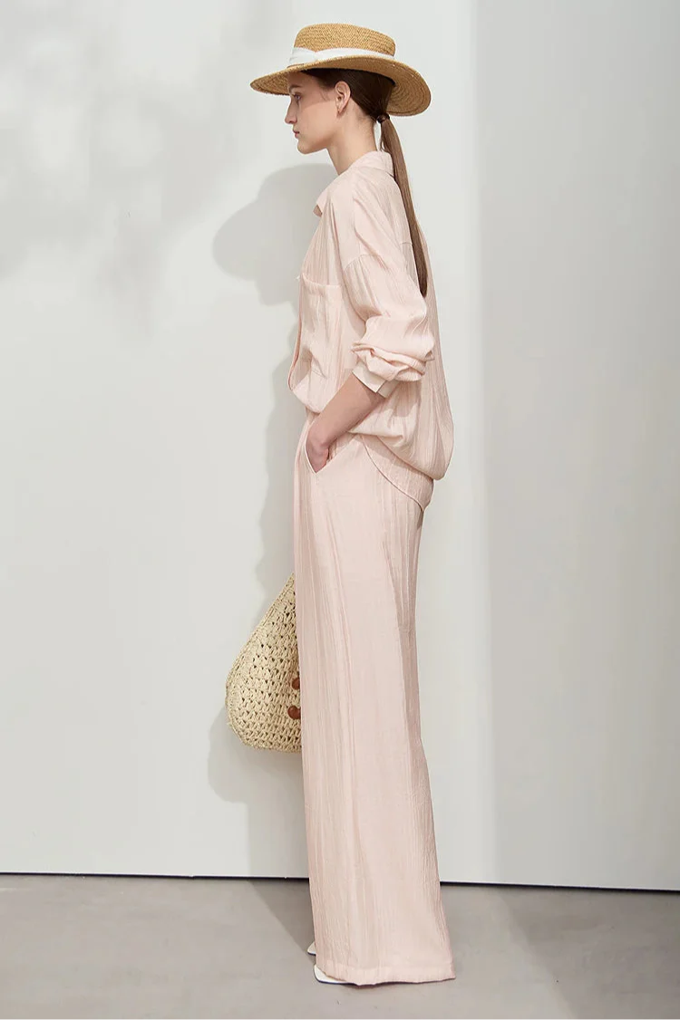 Minimalism Loose Shirt and Pants Set